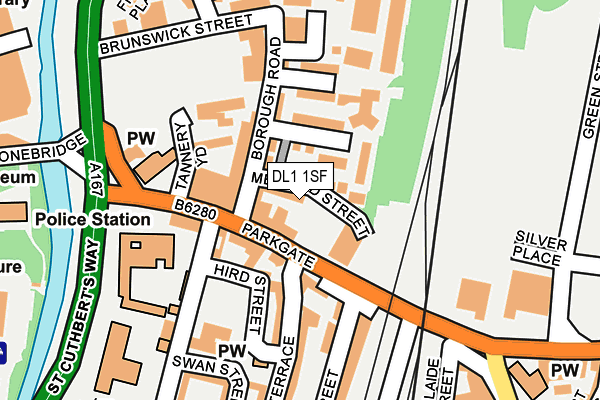 DL1 1SF map - OS OpenMap – Local (Ordnance Survey)