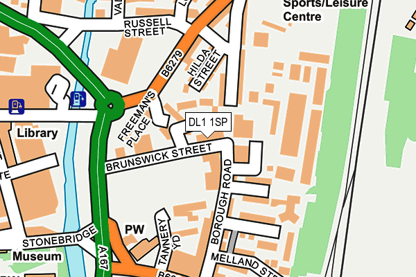 DL1 1SP map - OS OpenMap – Local (Ordnance Survey)