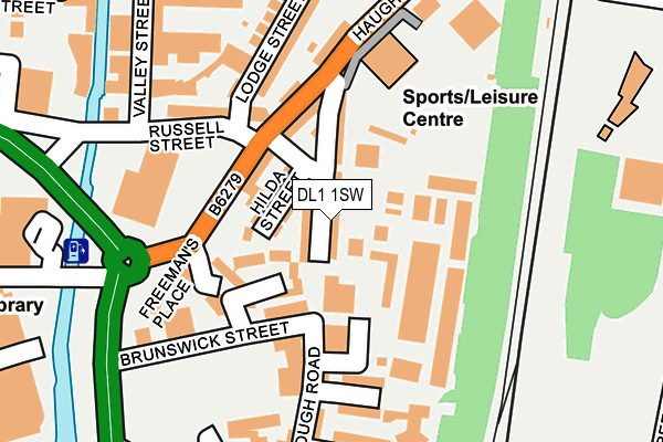 DL1 1SW map - OS OpenMap – Local (Ordnance Survey)