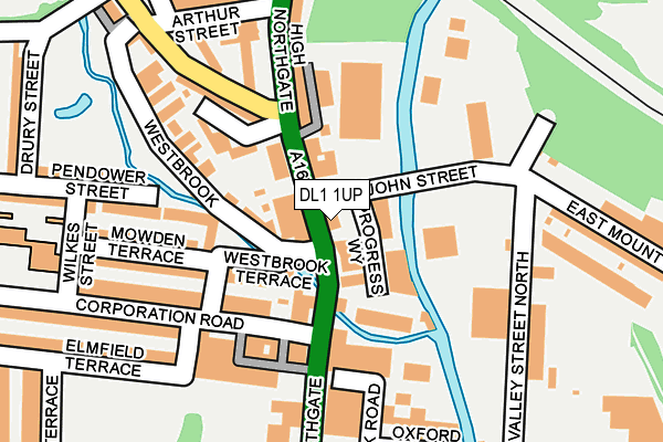 DL1 1UP map - OS OpenMap – Local (Ordnance Survey)