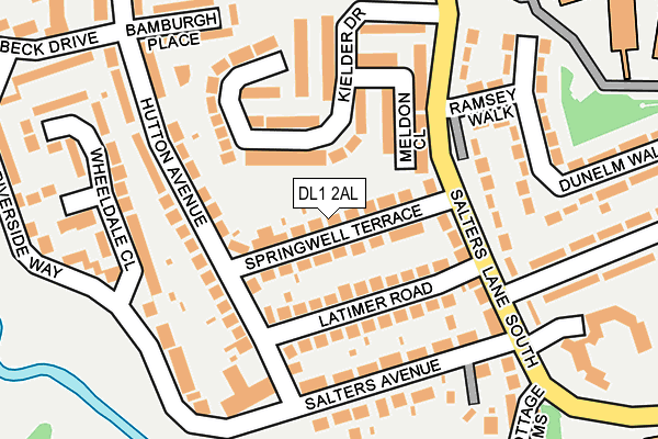 DL1 2AL map - OS OpenMap – Local (Ordnance Survey)