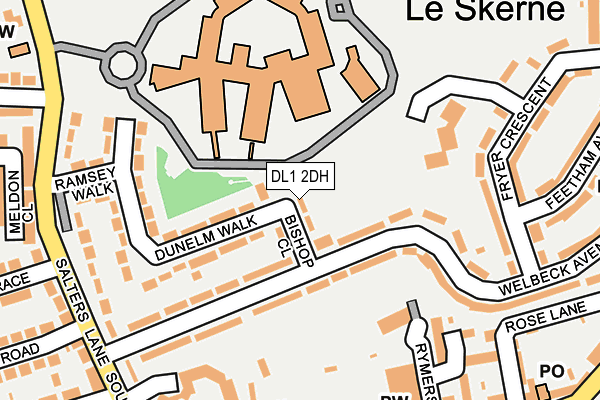 DL1 2DH map - OS OpenMap – Local (Ordnance Survey)