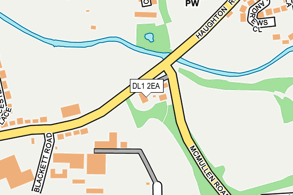 DL1 2EA map - OS OpenMap – Local (Ordnance Survey)
