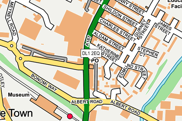 DL1 2EQ map - OS OpenMap – Local (Ordnance Survey)