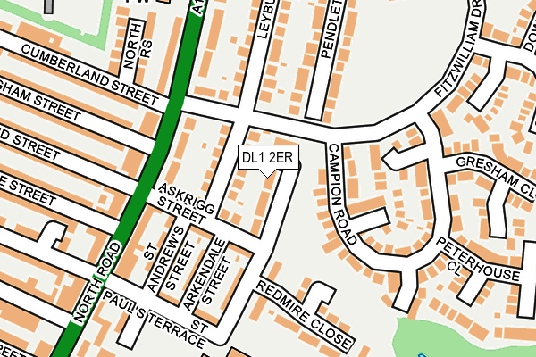 DL1 2ER map - OS OpenMap – Local (Ordnance Survey)