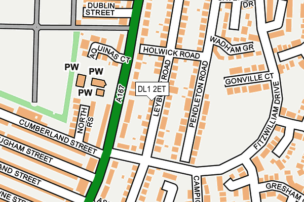 DL1 2ET map - OS OpenMap – Local (Ordnance Survey)