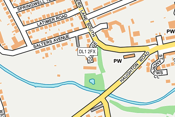 DL1 2FX map - OS OpenMap – Local (Ordnance Survey)