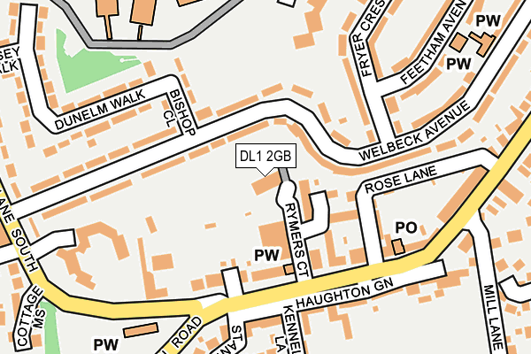 DL1 2GB map - OS OpenMap – Local (Ordnance Survey)