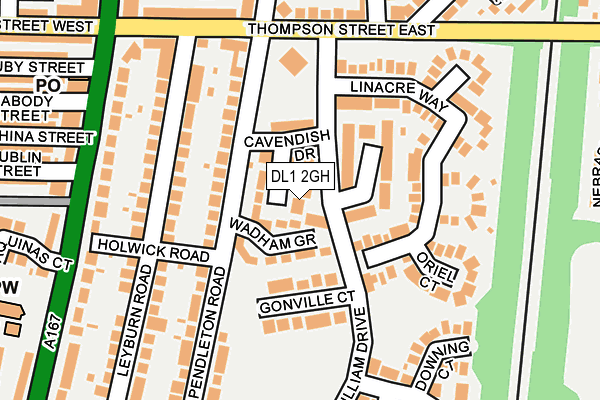 DL1 2GH map - OS OpenMap – Local (Ordnance Survey)