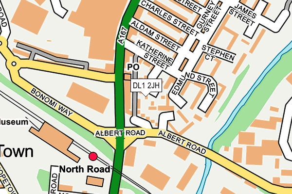 DL1 2JH map - OS OpenMap – Local (Ordnance Survey)