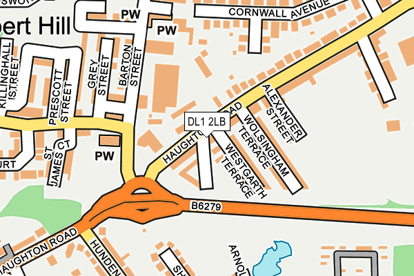 DL1 2LB map - OS OpenMap – Local (Ordnance Survey)