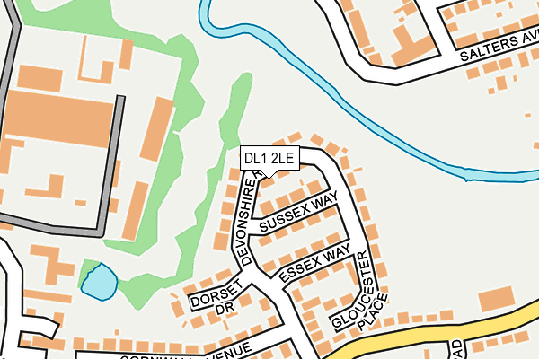 DL1 2LE map - OS OpenMap – Local (Ordnance Survey)