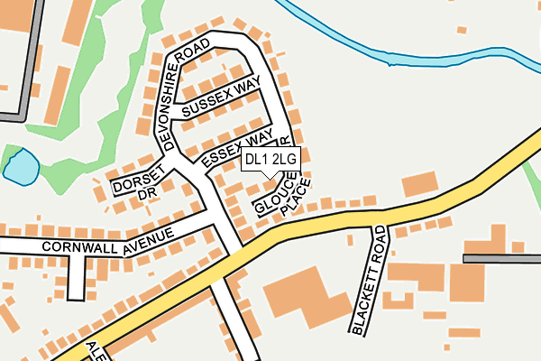 DL1 2LG map - OS OpenMap – Local (Ordnance Survey)