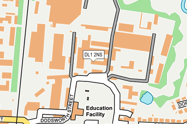 DL1 2NS map - OS OpenMap – Local (Ordnance Survey)