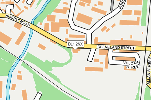 DL1 2NX map - OS OpenMap – Local (Ordnance Survey)