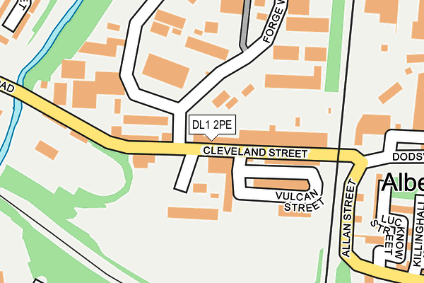 DL1 2PE map - OS OpenMap – Local (Ordnance Survey)