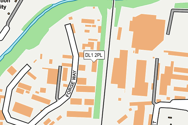 DL1 2PL map - OS OpenMap – Local (Ordnance Survey)