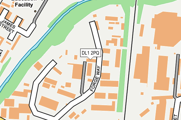 DL1 2PQ map - OS OpenMap – Local (Ordnance Survey)
