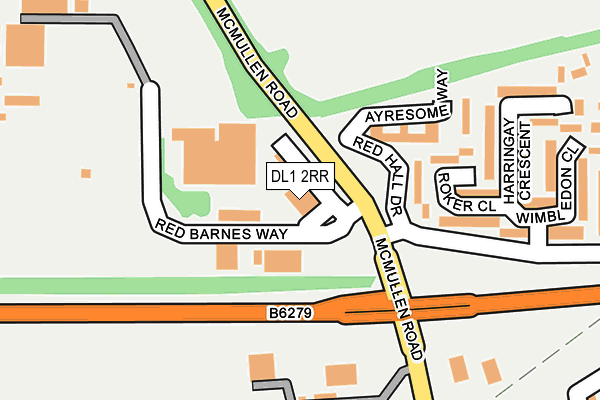 DL1 2RR map - OS OpenMap – Local (Ordnance Survey)