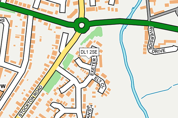 DL1 2SE map - OS OpenMap – Local (Ordnance Survey)