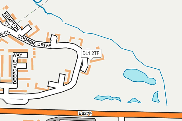 DL1 2TF map - OS OpenMap – Local (Ordnance Survey)