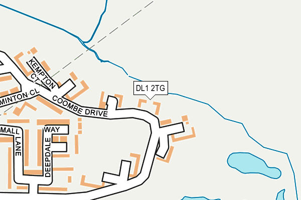 DL1 2TG map - OS OpenMap – Local (Ordnance Survey)