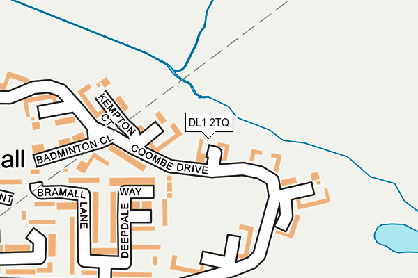 DL1 2TQ map - OS OpenMap – Local (Ordnance Survey)