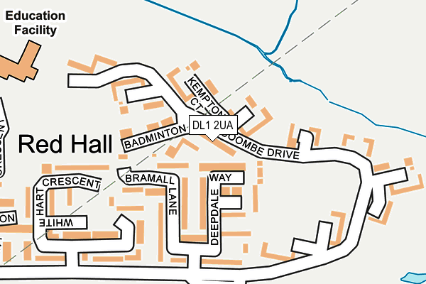 DL1 2UA map - OS OpenMap – Local (Ordnance Survey)