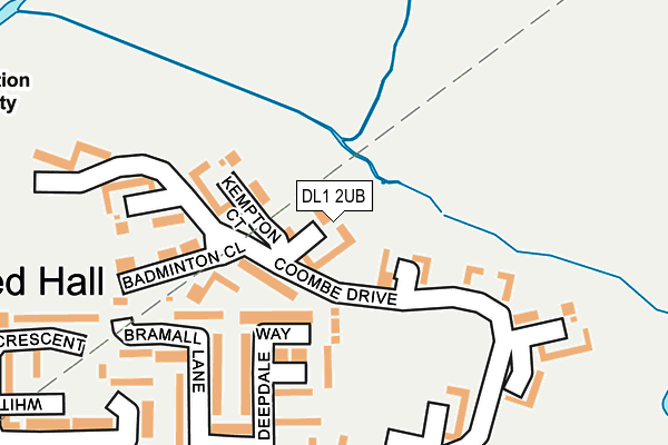 DL1 2UB map - OS OpenMap – Local (Ordnance Survey)