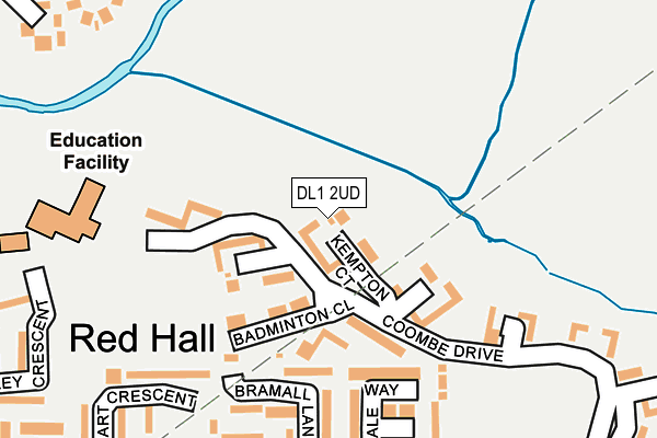 DL1 2UD map - OS OpenMap – Local (Ordnance Survey)