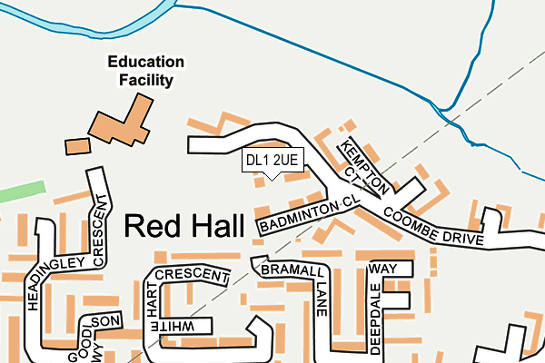 DL1 2UE map - OS OpenMap – Local (Ordnance Survey)