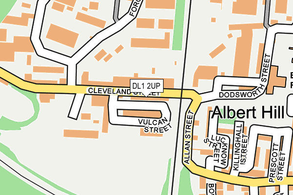 DL1 2UP map - OS OpenMap – Local (Ordnance Survey)