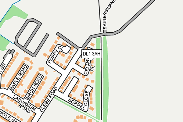 DL1 3AH map - OS OpenMap – Local (Ordnance Survey)