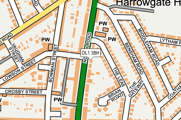 DL1 3BH map - OS OpenMap – Local (Ordnance Survey)