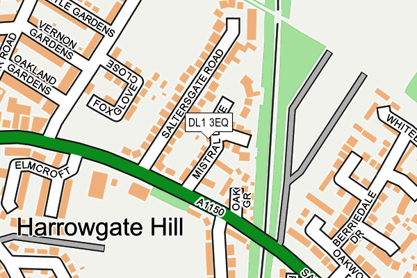 DL1 3EQ map - OS OpenMap – Local (Ordnance Survey)