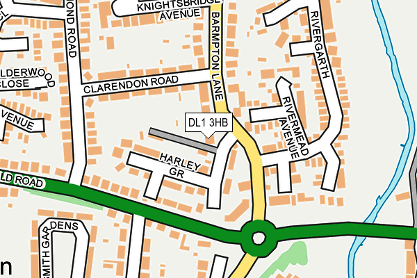 DL1 3HB map - OS OpenMap – Local (Ordnance Survey)