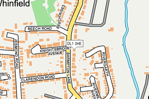 DL1 3HE map - OS OpenMap – Local (Ordnance Survey)