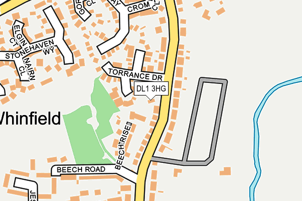 DL1 3HG map - OS OpenMap – Local (Ordnance Survey)