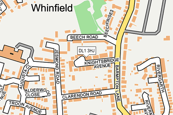 DL1 3HJ map - OS OpenMap – Local (Ordnance Survey)