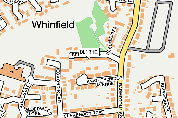 DL1 3HQ map - OS OpenMap – Local (Ordnance Survey)