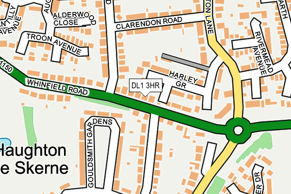 DL1 3HR map - OS OpenMap – Local (Ordnance Survey)