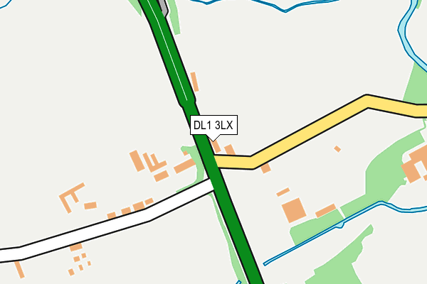 DL1 3LX map - OS OpenMap – Local (Ordnance Survey)