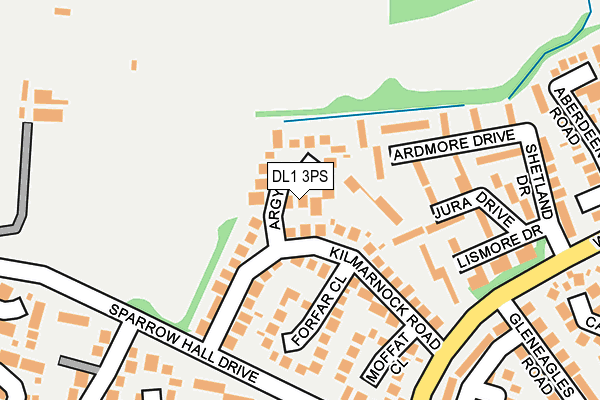 DL1 3PS map - OS OpenMap – Local (Ordnance Survey)