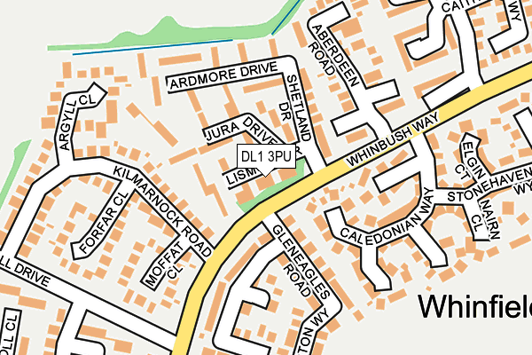 DL1 3PU map - OS OpenMap – Local (Ordnance Survey)