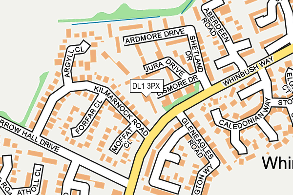 DL1 3PX map - OS OpenMap – Local (Ordnance Survey)