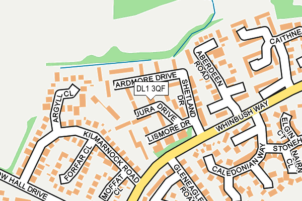 DL1 3QF map - OS OpenMap – Local (Ordnance Survey)