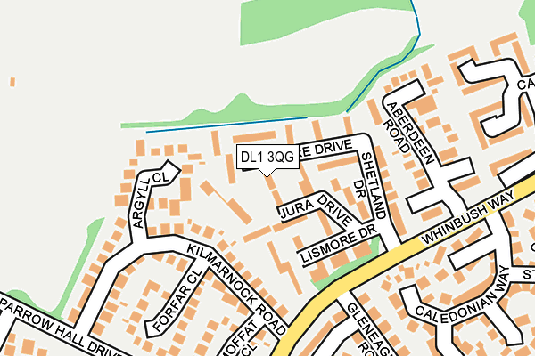 DL1 3QG map - OS OpenMap – Local (Ordnance Survey)