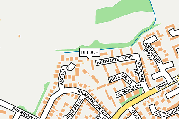 DL1 3QH map - OS OpenMap – Local (Ordnance Survey)