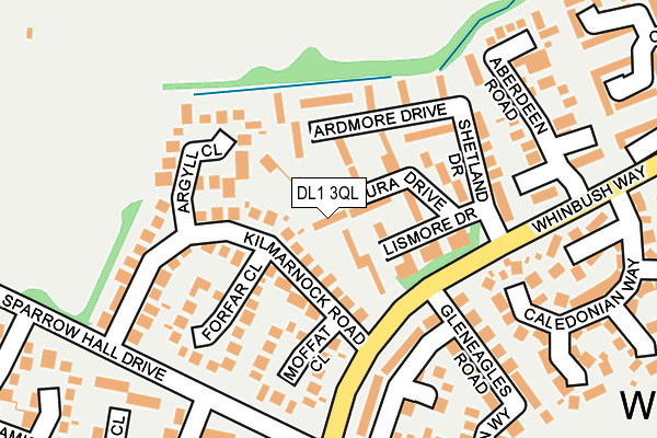 DL1 3QL map - OS OpenMap – Local (Ordnance Survey)
