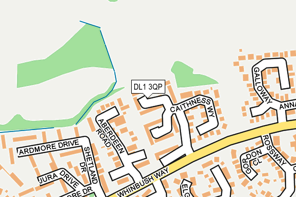 DL1 3QP map - OS OpenMap – Local (Ordnance Survey)